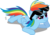 Size: 3000x2127 | Tagged: safe, artist:mlp-scribbles, rainbow dash, g4, lesson zero, female, high res, prone, simple background, solo, sunglasses, transparent background, unamused, vector