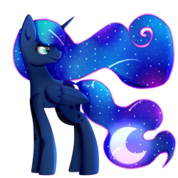 Size: 1024x1024 | Tagged: safe, artist:applejacks2, princess luna, g4, female, solo