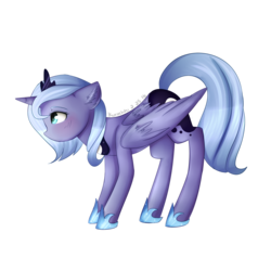 Size: 1500x1500 | Tagged: safe, artist:kurochhi, princess luna, g4, female, s1 luna, simple background, solo, transparent background