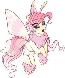 Size: 1024x1221 | Tagged: safe, artist:lunarahartistry, oc, oc only, mothpony, original species, simple background, solo, transparent background