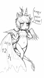 Size: 720x1280 | Tagged: safe, artist:sticky-plaster, discord, g4, eris, new year, rule 63