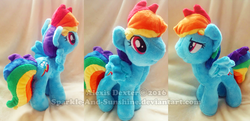 Size: 1024x496 | Tagged: safe, artist:sparkle-and-sunshine, rainbow dash, g4, irl, photo, plushie, solo