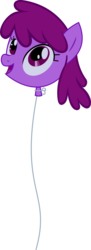 Size: 635x1750 | Tagged: safe, artist:bluetech, berry punch, berryshine, earth pony, pony, do princesses dream of magic sheep, g4, .svg available, balloon head, balloon punch, disembodied head, female, funny, inkscape, mare, shared dream, simple background, solo, symbolism, transparent background, vector, wat