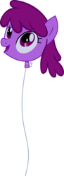 Size: 635x1750 | Tagged: safe, artist:bluetech, berry punch, berryshine, earth pony, pony, do princesses dream of magic sheep, g4, my little pony: friendship is magic, .svg available, balloon head, balloon punch, disembodied head, female, funny, inkscape, mare, shared dream, simple background, solo, symbolism, transparent background, vector, wat