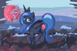 Size: 1431x956 | Tagged: safe, artist:kawaiipony2, princess luna, g4, female, solo