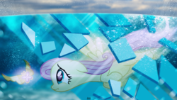 Size: 1920x1080 | Tagged: safe, artist:thegraid, fluttershy, g4, element of kindness, underwater, watershy