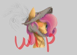 Size: 2000x1440 | Tagged: safe, artist:coltconcept, fluttershy, g4, female, solo, watermark, wip