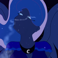 Size: 1000x1000 | Tagged: safe, artist:shadowlover720, princess luna, human, g4, female, humanized, pony coloring, solo