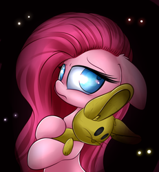 Size: 3000x3250 | Tagged: safe, artist:madacon, pinkie pie, earth pony, pony, g4, female, five nights at freddy's, high res, mare, pinkamena diane pie, plushie, solo