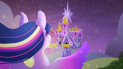 Size: 1280x720 | Tagged: safe, artist:miss-cats, twilight sparkle, alicorn, pony, g4, female, mare, rainbow power, solo, twilight sparkle (alicorn), twilight's castle