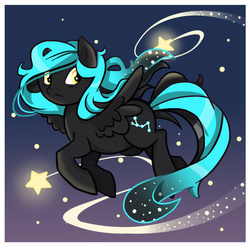 Size: 600x600 | Tagged: safe, artist:parfywarfy, oc, oc only, pegasus, pony, night, solo