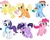 Size: 552x442 | Tagged: safe, applejack, fluttershy, pinkie pie, rainbow dash, rarity, twilight sparkle, g4, mane six, my little puppy, puppy pie