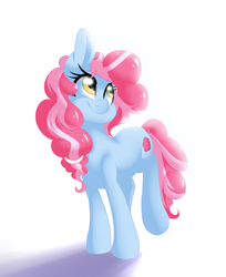 Size: 1600x1959 | Tagged: safe, artist:sourspot, oc, oc only, oc:cotton candy, earth pony, pony, kilalaverse, offspring, parent:pinkie pie, parent:pokey pierce, parents:pokeypie, solo