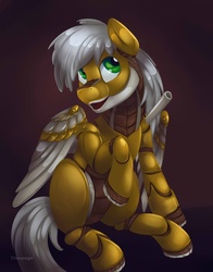 Size: 1200x1527 | Tagged: safe, artist:viwrastupr, oc, oc only, pegasus, pony, robot, robot pony, solo