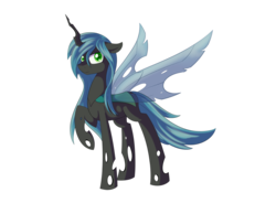 Size: 1024x754 | Tagged: safe, artist:dusthiel, queen chrysalis, changeling, g4, changeling king, king metamorphosis, rule 63, simple background, solo, transparent background
