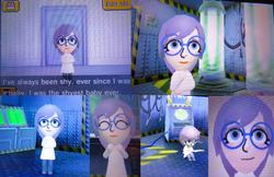 Size: 1355x876 | Tagged: safe, oc, oc only, oc:glass sight, human, 3d, humanized, mii, solo, sourcerabbit, tomodachi life