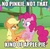 Size: 507x500 | Tagged: safe, screencap, applejack, pinkie pie, g4, applejack the anti-shipper, cropped, duo, image macro, meme, shipping denied