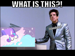 Size: 1280x960 | Tagged: safe, princess flurry heart, g4, season 6, ben stiller, drama, flurry heart drama, image macro, joke, meme, what is this, zoolander