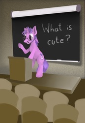 Size: 1425x2054 | Tagged: safe, artist:php64, oc, oc only, pony, unicorn, classroom, requested art, solo