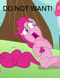 Size: 556x716 | Tagged: safe, pinkie pie, g4, the one where pinkie pie knows, do not want