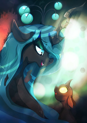 Size: 1358x1920 | Tagged: safe, artist:rariedash, queen chrysalis, changeling, changeling queen, g4, female, mommy chrissy
