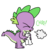 Size: 1827x1854 | Tagged: safe, artist:anyponedrawn, spike, g4, male, simple background, sneeze cloud, sneezing, sneezing fetish, solo, tissue, transparent background