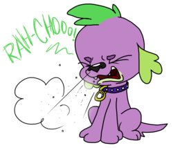 Size: 8940x7648 | Tagged: safe, artist:anyponedrawn, spike, spike the regular dog, dog, equestria girls, g4, absurd resolution, male, simple background, sneezing, sneezing fetish, solo, spike the dog, transparent background