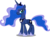 Size: 6831x5000 | Tagged: safe, artist:dashiesparkle, princess luna, alicorn, pony, g4, my little pony: friendship is magic, princess twilight sparkle (episode), .svg available, absurd resolution, crown, female, jewelry, looking at you, regalia, simple background, solo, transparent background, vector