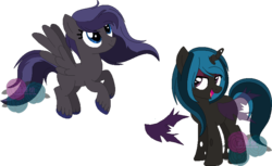 Size: 809x494 | Tagged: safe, artist:t-aroutachiikun, oc, oc only, changeling, pegasus, pony