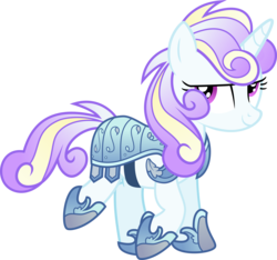 Size: 3963x3717 | Tagged: safe, artist:xebck, princess flurry heart, pony, unicorn, g4, alternate design, armor, crystal guard armor, high res, older, simple background, speculation, transparent background, vector, warrior flurry heart
