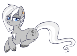 Size: 500x363 | Tagged: safe, artist:lulubell, oc, oc only, big cat, hybrid, pony, snow leopard, female, mare, simple background, solo, transparent background