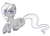 Size: 500x363 | Tagged: safe, artist:lulubell, oc, oc only, big cat, hybrid, pony, snow leopard, female, mare, simple background, solo, transparent background