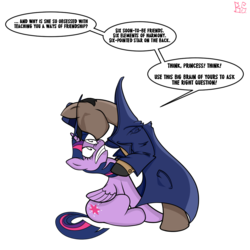 Size: 1024x1024 | Tagged: safe, artist:briarspark, twilight sparkle, alicorn, pony, g4, crossover, dc comics, female, justice league unlimited, mare, ponified, the question, twilight sparkle (alicorn)