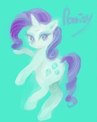 Size: 600x753 | Tagged: safe, artist:osawari64, rarity, g4, female, simple background, solo