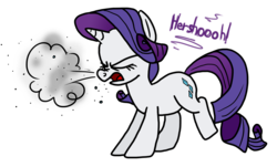 Size: 8700x5248 | Tagged: safe, artist:anyponedrawn, rarity, g4, absurd resolution, female, simple background, sneezing, sneezing fetish, solo, transparent background