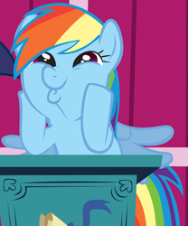 Size: 682x821 | Tagged: safe, screencap, rainbow dash, applebuck season, g4, season 1, dashface, female, rainbow dash is best facemaker, so awesome, solo