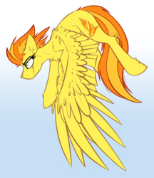 Size: 3147x3637 | Tagged: safe, artist:ralek, spitfire, pegasus, pony, g4, female, flying, high res, solo