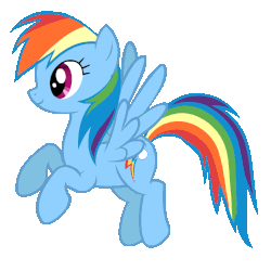 Size: 768x768 | Tagged: dead source, safe, artist:ammy184, rainbow dash, pegasus, pony, g4, animated, female, flapping, flapping wings, flying, gif, mare, simple background, smiling, solo, transparent background, vector, wings