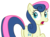 Size: 3422x2519 | Tagged: safe, artist:sketchmcreations, bon bon, sweetie drops, g4, my little pony: friendship is magic, the mane attraction, bon butt, butt, caught, high res, looking back, open mouth, plot, shocked, simple background, transparent background, vector