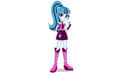 Size: 338x198 | Tagged: safe, sonata dusk, equestria girls, g4, my little pony equestria girls: rainbow rocks, official, female, picture for breezies, ponytail, rainbow rocks outfit, simple background, solo, white background