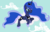 Size: 5000x3205 | Tagged: safe, artist:lunarevening, princess luna, g4, cloud, cute, female, sky, solo, vector, wallpaper