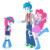 Size: 674x670 | Tagged: safe, artist:margaretlovez, pinkie pie, thunderbass, oc, oc:blythe, equestria girls, g4, balloon, boots, bracelet, clothes, cute, eyes closed, family, female, high heel boots, jacket, jewelry, male, necktie, offspring, parent:pinkie pie, parent:thunderbass, parents:pinkiebass, pinkiebass, raised leg, ripped pants, shipping, shoes, skirt, sneakers, straight