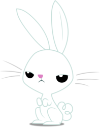 Size: 3000x3799 | Tagged: safe, artist:dashiesparkle, angel bunny, rabbit, g4, frown, high res, male, simple background, solo, transparent background, vector