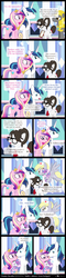 Size: 800x3320 | Tagged: safe, artist:dm29, derpy hooves, princess cadance, princess flurry heart, raven, shining armor, pegasus, pony, g4, season 6, comic, conspiracy, female, mare, russian, translation