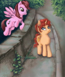 Size: 2056x2433 | Tagged: safe, artist:ponybomber, oc, oc only, oc:decibelle rose, oc:ginger, high res