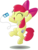 Size: 4000x5285 | Tagged: safe, artist:blackgryph0n, apple bloom, earth pony, pony, g4, ^^, absurd resolution, adorabloom, apple (company), apple bloom's bow, bipedal, bow, cute, dancing, eyes closed, female, filly, foal, hair bow, headphones, ipod, simple background, solo, transparent background