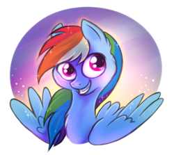 Size: 600x534 | Tagged: safe, artist:bugiling, part of a set, rainbow dash, g4, female, smiling, solo