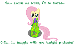 Size: 6058x3652 | Tagged: safe, artist:spellboundcanvas, fluttershy, pegasus, pony, g4, bonnie (fnaf), bronybait, clothes, cute, daaaaaaaaaaaw, female, five nights at freddy's, footed sleeper, mare, pajamas, shyabetes, weapons-grade cute