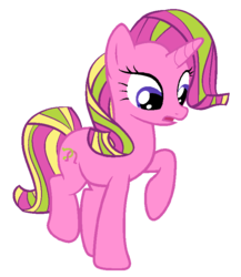 Size: 693x800 | Tagged: safe, artist:berrypunchrules, lulu luck, pony, unicorn, g4, redesign, simple background, solo, transparent background