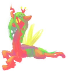 Size: 805x845 | Tagged: safe, artist:nobody, queen chrysalis, changeling, changeling queen, g4, female, solo